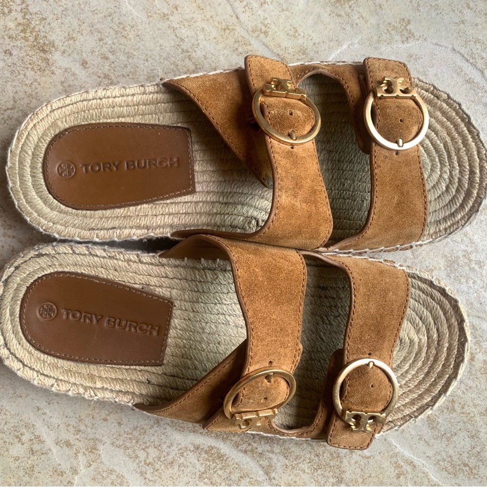 Tory Burch Selby two-band espadrille slide sandal